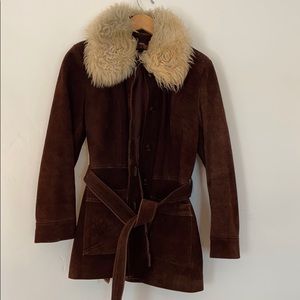 Vintage Penny Lane coat with fur collar